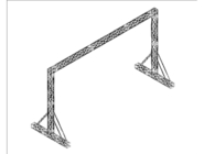 Light Weight 7.5kg/m Stable Goal Post Truss For Hanging Screen And Speaker