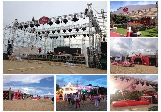 High Quality Aluminum Stage Roof Truss Square Box Truss For Lighting And Sound Systems