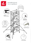 層のトラス ベンチの構造6082アルミニウム仕事の梯子の絵画足場タワー