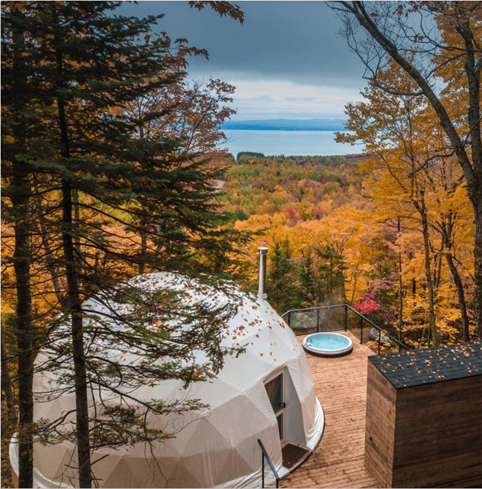 展覧会のための屋外のキャンプのRainproof測地線の半分球のテント